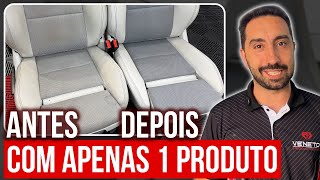 COMO LIMPAR OS BANCOS DO CARRO  Usando Um Só Produto [upl. by Riordan257]