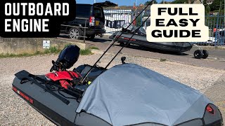 Outboard Engines For Beginners  Small Inflatable Boat  Complete Guide  Tohatsu 98HP [upl. by Anissej]