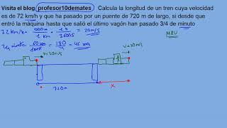 Movimiento rectilineo uniforme MRU 4 ESO ejercicios examen [upl. by Marden260]