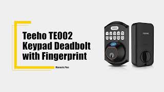 TeeHO TE002 Keypad Deadbolt with Fingerprint Installation and User Guide [upl. by Aerbma]