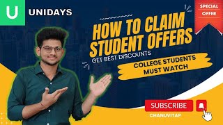 How to claim Student Offers  Claim Student Offers   UNIDAYS   ChanuVITAP [upl. by Hank]