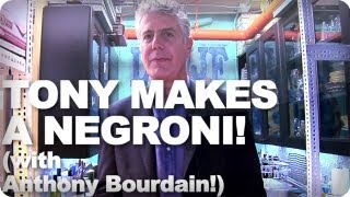 Late Night Eats How To Make A Negroni With Anthony Bourdain Late Night with Jimmy Fallon [upl. by Niraj225]