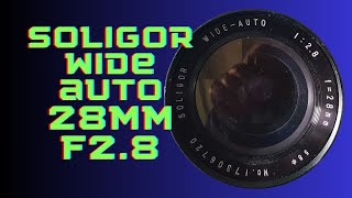 Vintage 35mm camera lens Soligor wide auto 28mm F28 on fullframe digital camera [upl. by Idnim]