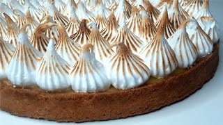 RECETTE TARTE AU CITRON MERINGUÉE  facile et rapide 🍋 [upl. by Steinway]