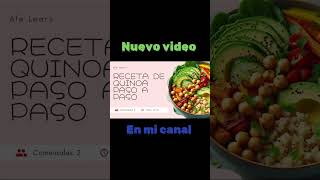 Receta de quinoa cocina quinoa [upl. by Donica628]