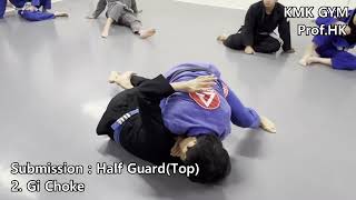 BjjSubmissions  Half GuardTop 123 [upl. by Nedyarb537]