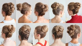 9 EASY UPDOS Compilation  Missy Sue [upl. by Ardnazil993]