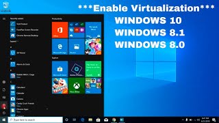 How to enable Virtualization VTx in Bios Windows 10  NEW [upl. by Areyk]