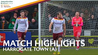 MATCH HIGHLIGHTS Harrogate Town v Bradford City [upl. by Annalise]