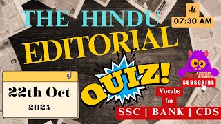 The Hindu Editorial Quiz  22th October 2024  Culture and society On upholding Section 6A [upl. by Idnyl162]