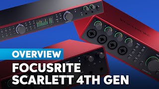 Focusrite Scarlett 16i16 18i16 and 18i20 4th Gen Audio Interfaces Overview [upl. by Marriott]