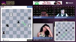 Anish Giri tricks Magnus Carlsen sets a check mate TRAP and wins [upl. by Amye]