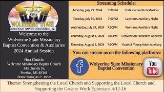 Wolverine State Missionary Baptist Convention Live Stream [upl. by Assenahs]