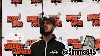 SIMMS 845  SAVAGE CYPHER TV FREESTYLE CLEAE VISION FILMZ [upl. by Elokcin]