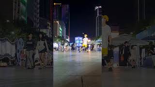 Playing shuttlecock kicking at Nguyen Hue Walking Street  Saigon [upl. by Airt]