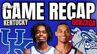 Kentucky vs Gonzaga Game Recap [upl. by Aniloj]