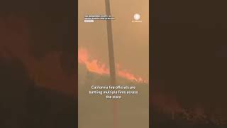 Several Large Wildfires Take Over Parts of California [upl. by Gualtiero414]