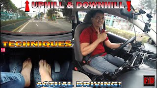 How to drive on uphill and downhill roads  Tips Tricks Techniques  Tagalog with English Subtitle [upl. by Nilya]