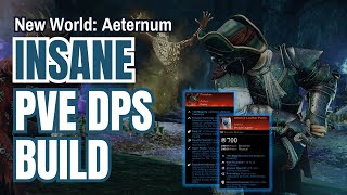 New World Aeternum INSANE PvE DPS Build RapierSpear [upl. by Tteraj795]