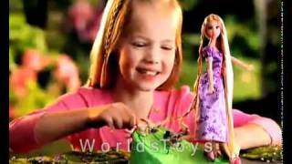 Tangled Rapunzel Hair Braider MATTEL Doll Commercial [upl. by Eceerahs]