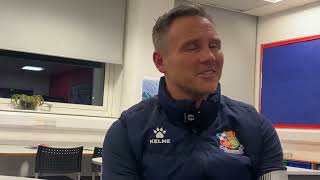 INTERVIEW  Matt Taylor talks Aldershot Town injuries team news FA Cup and more [upl. by Osithe]