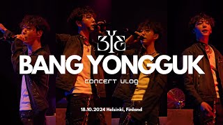 Bang Yongguk III Europe Tour in Finland  CONCERT VLOG [upl. by Bondy]