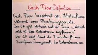 BWLGrundlagen Cash Flow  Einfache Erklärung [upl. by Neirad]