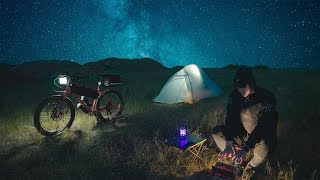 Relaxing Solo Bikepacking Camping  Silent Vlog [upl. by Snilloc]