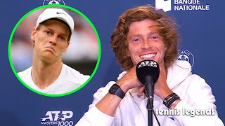 Andrey Rublev quotAgainst Sinner You have nothing to LOSEquot  Montreal 2024 [upl. by Low]