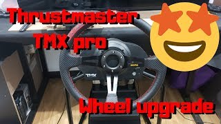 Thrustmaster TMX pro wheel upgrade [upl. by Ydneh272]