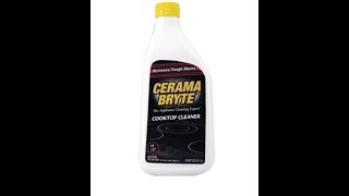 Cerama Bryte Glass Ceramic Cooktop Cleaner What I Say About Food [upl. by Fotina]