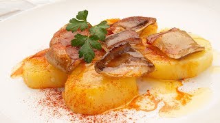 Oreja de cerdo con patatas al pimentón  Karlos Arguiñano en tu cocina [upl. by Efal]