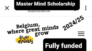 Ghent University Master Mind Scholarship Belgium 202425 fully funded [upl. by Adiene727]