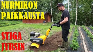 Nurmikon paikkausta ja JYRSITÄÄN POTTUMAA [upl. by Anikehs838]