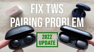 How To FIX TWS Pairing Problems  Updated 2022 Factory Reset Guide [upl. by Menzies]