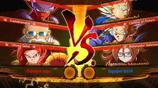 Dragon Ball FighterZ  Janemba Roshi y Gogeta vs Vegeta Trunks y Androide 21 Gameplays DGBz [upl. by Lirpa799]