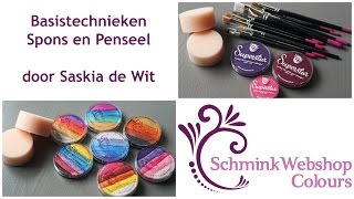 Schminken Basistechnnieken Spons amp Penseel [upl. by Ainollopa304]