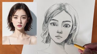 Drawing a cute face Sketching Vibes [upl. by Eugene]