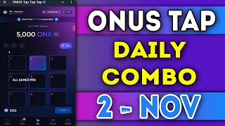 Onus Tap Tap Tap Daily Code 2nd November 2024  Today Onus Daily Code  AGP onusdailycode [upl. by Yalcrab38]