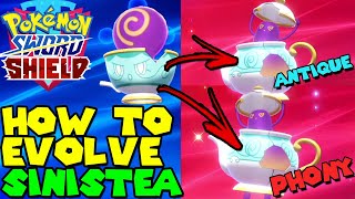 How to evolve SINISTEA in POLTEAGEIST in Pokemon Sword amp Shield [upl. by Eizzik]