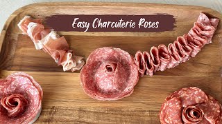 5 Ways to Easily Fold Salami Roses for a Charcuterie Board [upl. by Verge975]