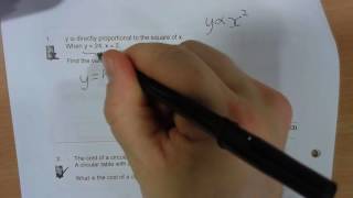 Q1 Direct and Indirect Proportion solutions CorbettMaths [upl. by Colwin]