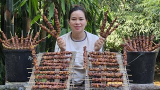 How To Make Grilled Pork Skewers Goes to market sell  Take care of the farm garden [upl. by Olivann]