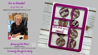 Live with Stamping With Melva  Ice Cream Swirl Box Card [upl. by Eleik]