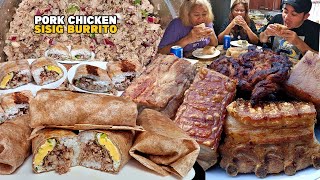 PORK CHICKEN SISIG BURRITO Famous Sisig Recipe [upl. by Lamoree684]