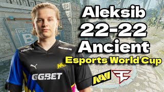 CS2 POV  NAVI Aleksib 2222 vs G2 Ancient Esports World Cup 2024 Grand final [upl. by Atiuqin645]