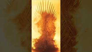 Dracarys burns the Iron Throne🔥 Iconicsceneshere shorts gameofthrones [upl. by Annel247]