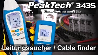 PeakTech 3435 Profi Leitungssucher Professional Cable Detector [upl. by Dawes]