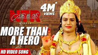 NTR More than a hero Video Song  NTR Biopic Video Songs  Kaala Bhairava  Balakrishna [upl. by Ansilma]