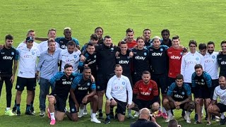 Il gesto dei giocatori del Napoli nellultimo allenamento a Dimaro 💙🙌 [upl. by Ellehcen41]